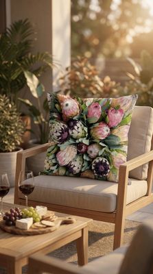 Cushion cover in Busy Protea
