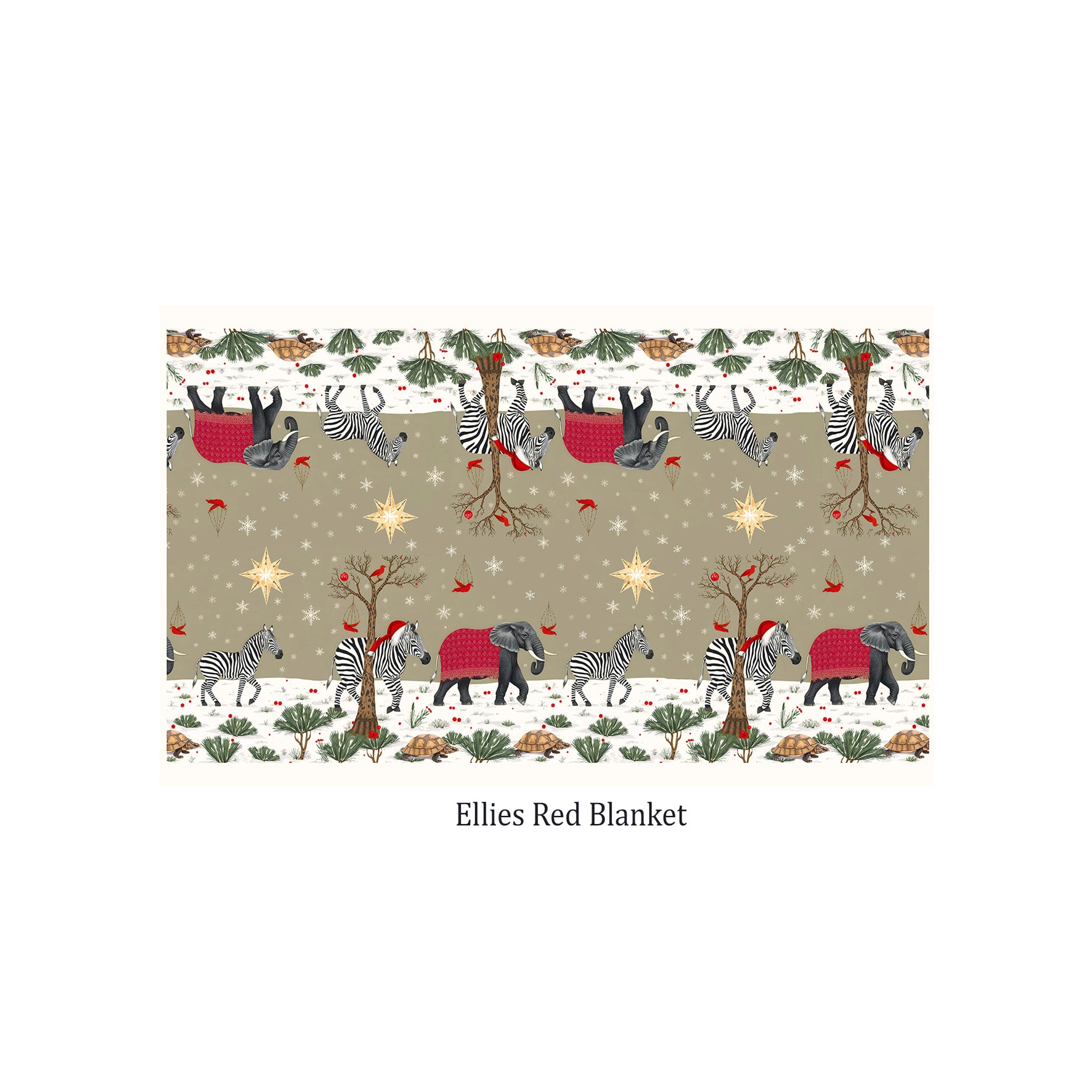 Ellie Red Blanket Christmas Tablecloth 3 m