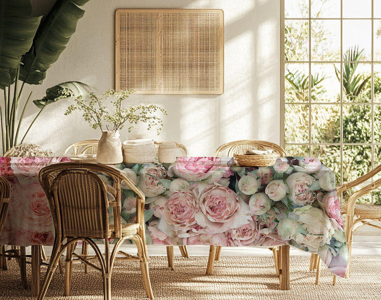 Tablecloth in Soft Pink Rose