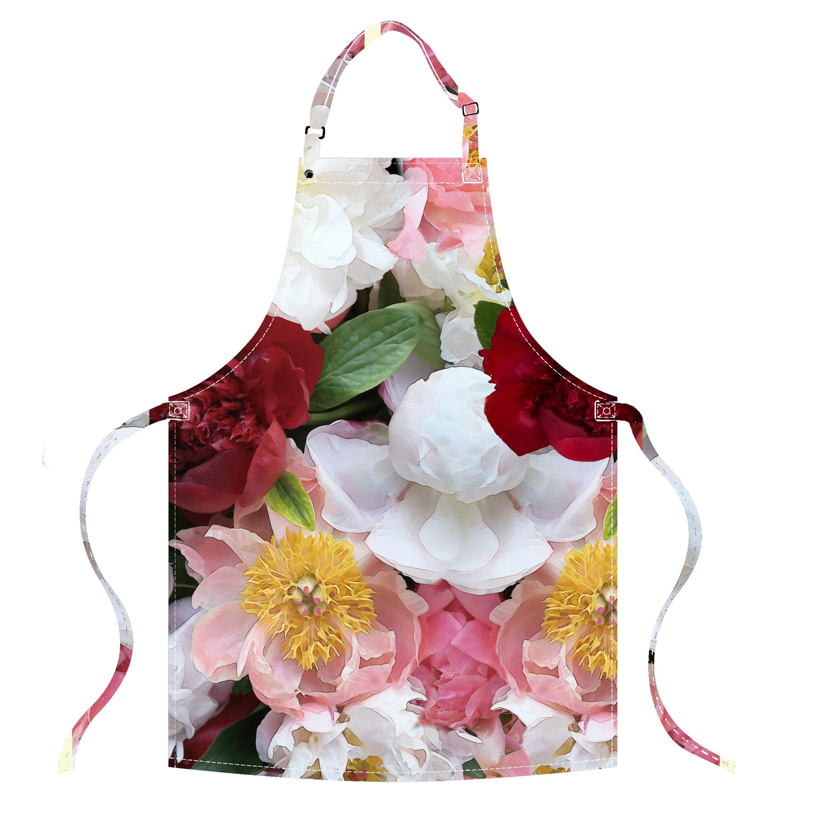 Apron in Red Peony