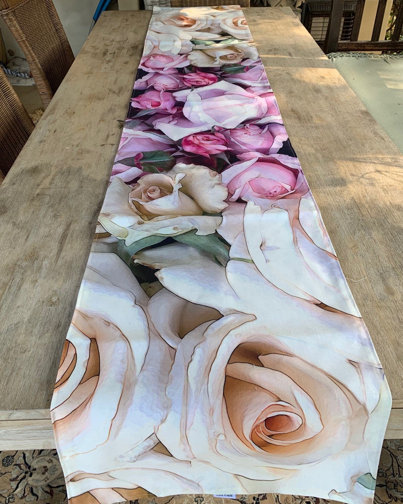 Table Runner in Rose Garden