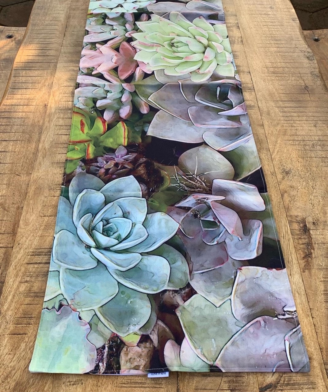 Table Runner in Succulent in Soil