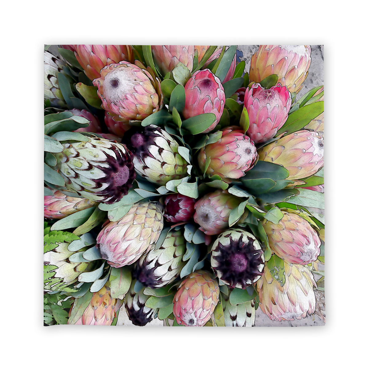 Facial Flannel in Busy Protea