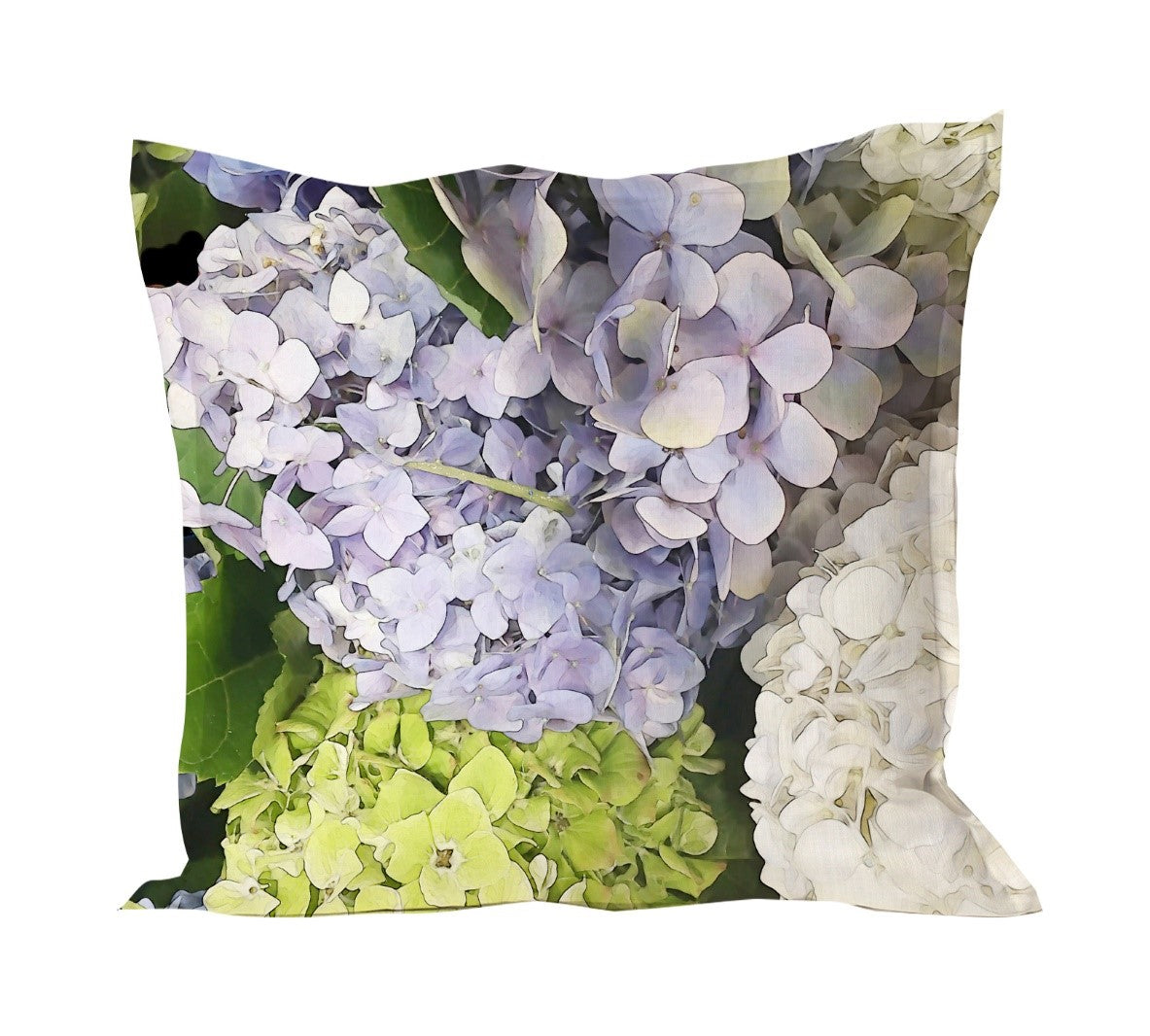 Cushion cover in Hydrangea Trio
