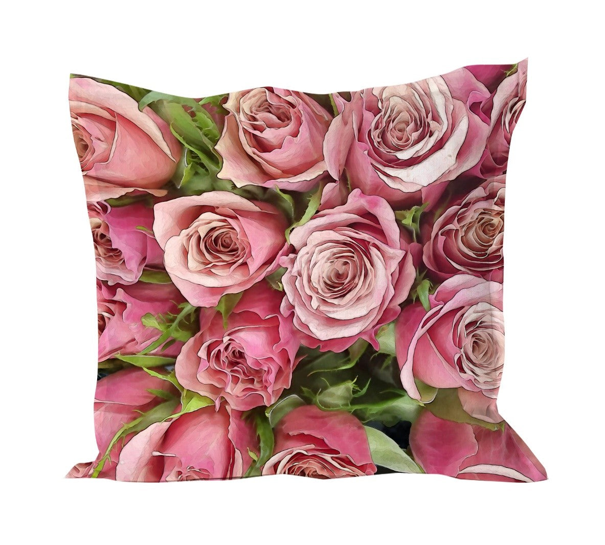 Cushion cover in Dark Pink Rose