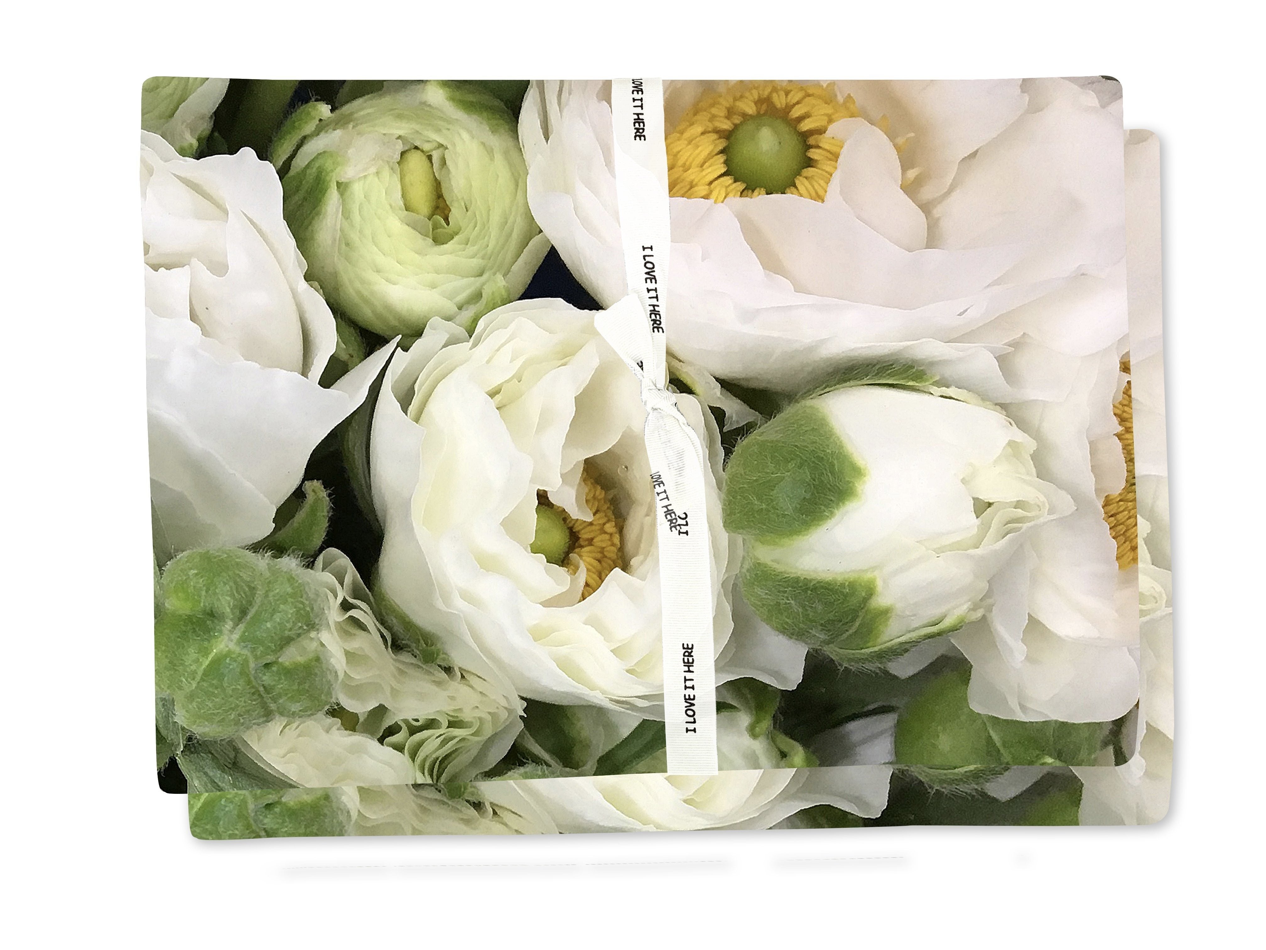 Placemat (set of 4) in Ranunculus Green