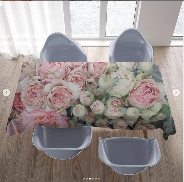 Tablecloth in Soft Pink Rose