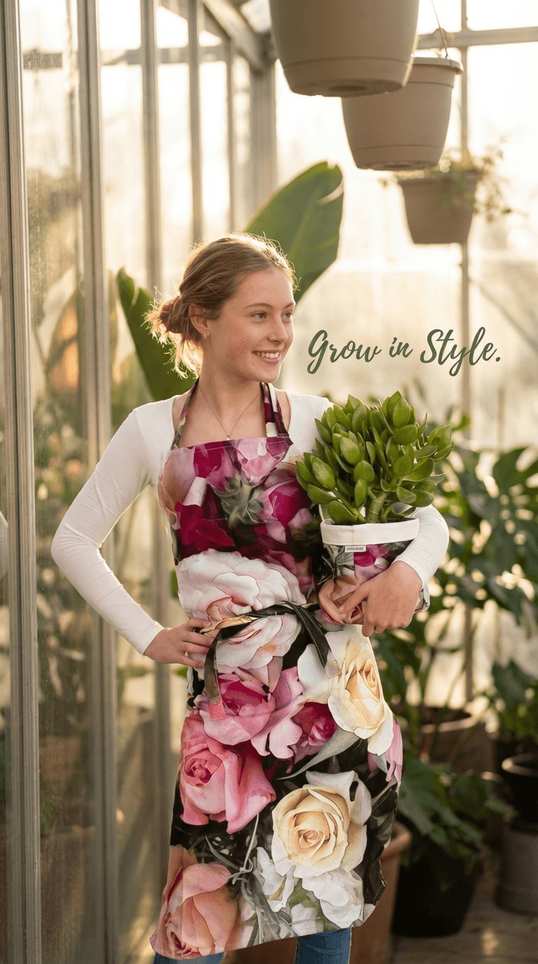 Apron in Rose Garden