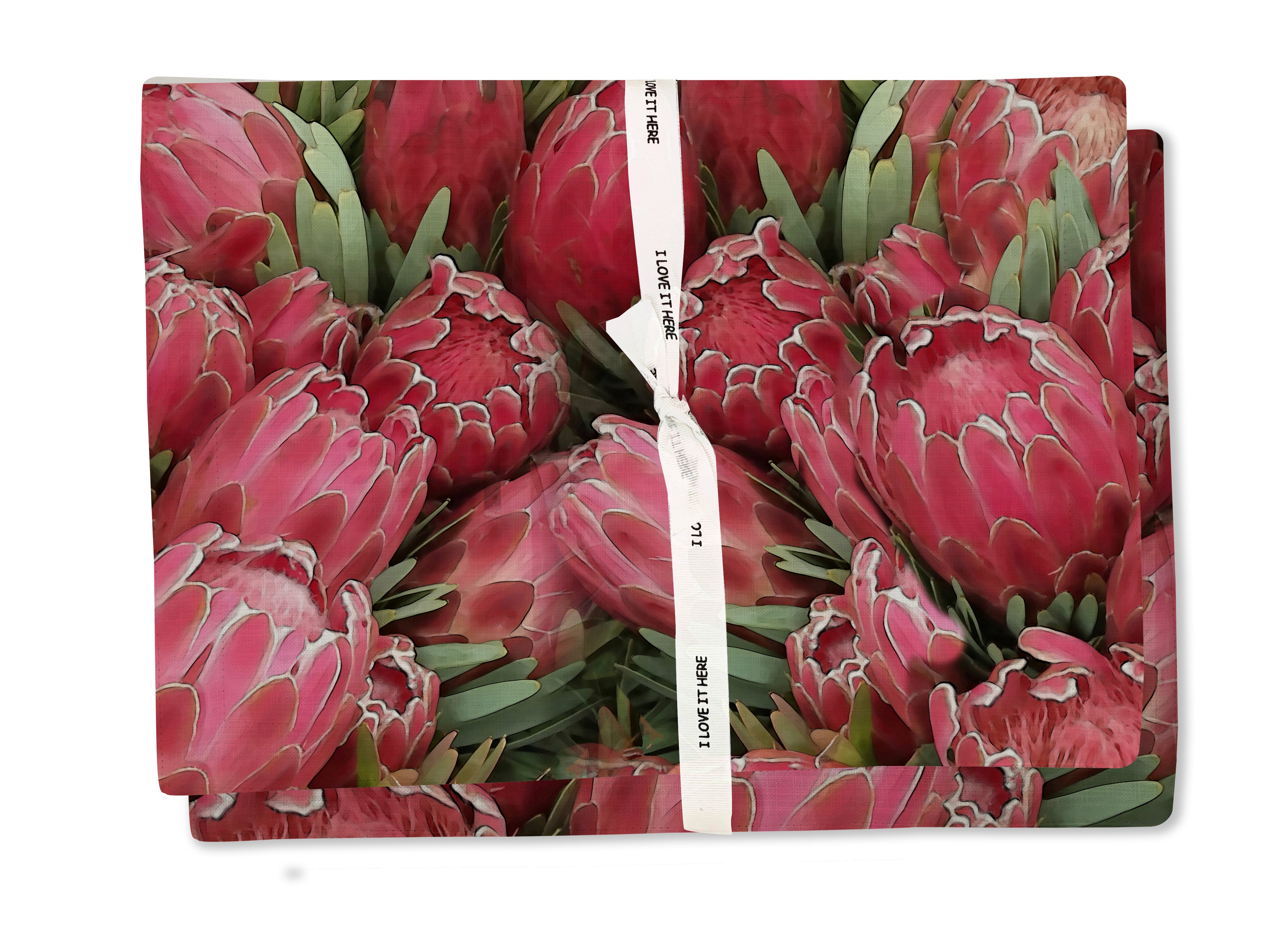 Placemat (set of 4) in Protea Red